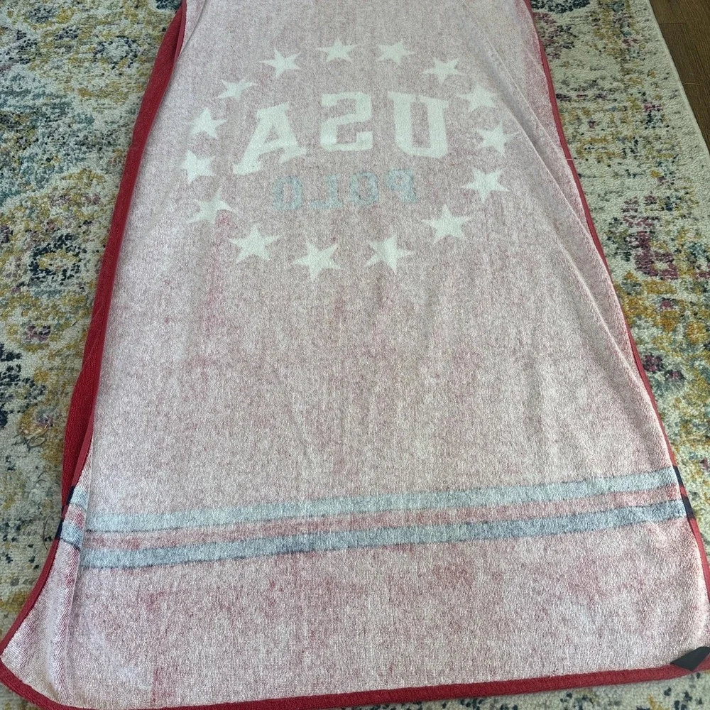 Vintage Ralph Lauren USA Polo Beach Towel 33